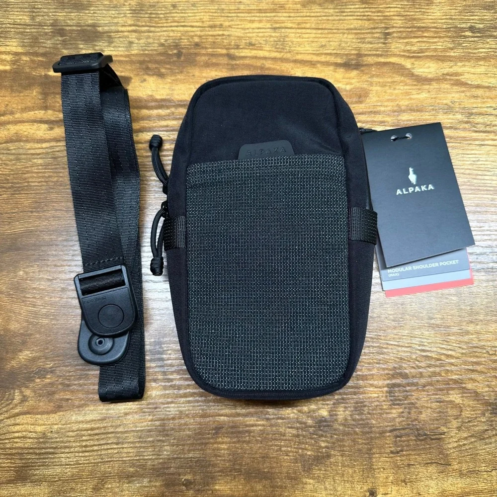NEW Alpaka Modular Shoulder Pocket Max Black Axoflux 400D Nylon Pouch